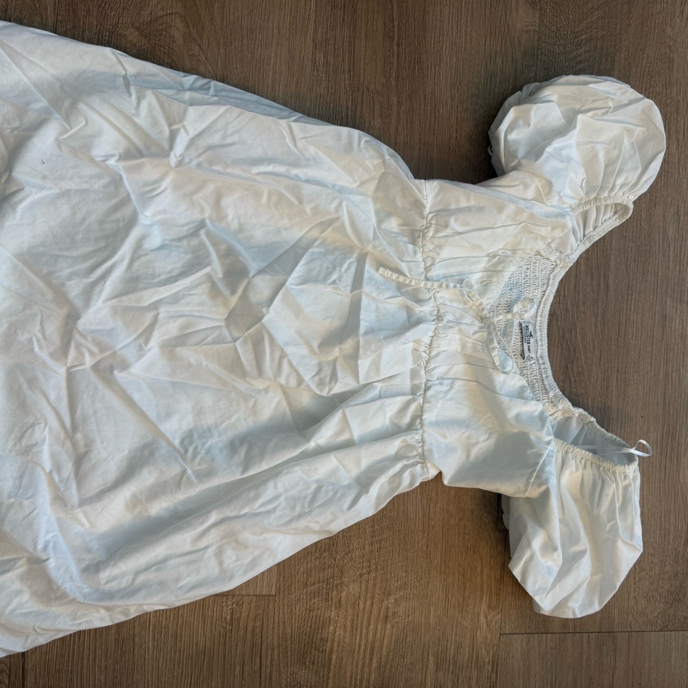 Hollister White Textured Dress